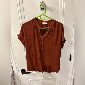 Rusty orange / brown blouse